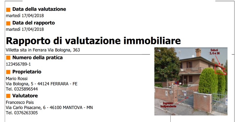 PerCorsi Di Estimo - Esempio Di Rapporto Di Valutazione Immobiliare ...